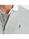 Men's Embroidered Pony Logo Zip-up Jacket Grey - POLO RALPH LAUREN - BALAAN 5