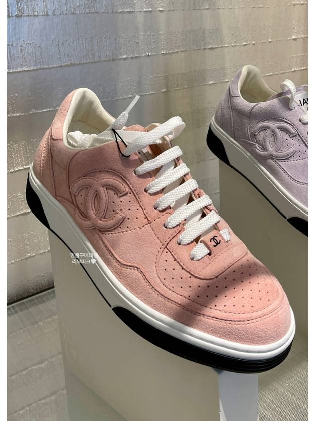 CC Logo Force Sneakers Pink G45079 - CHANEL - BALAAN 1