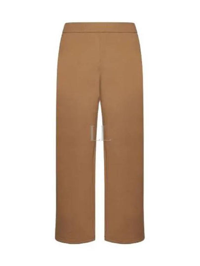 Damiana Brushed Straight Pants Camel - MAX MARA - BALAAN 2