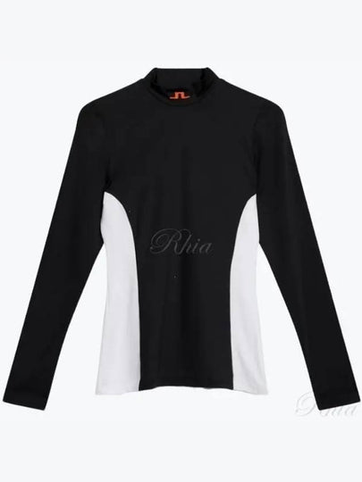 Thabisa Mockneck Long Sleeve T-Shirt Black - J.LINDEBERG - BALAAN 2