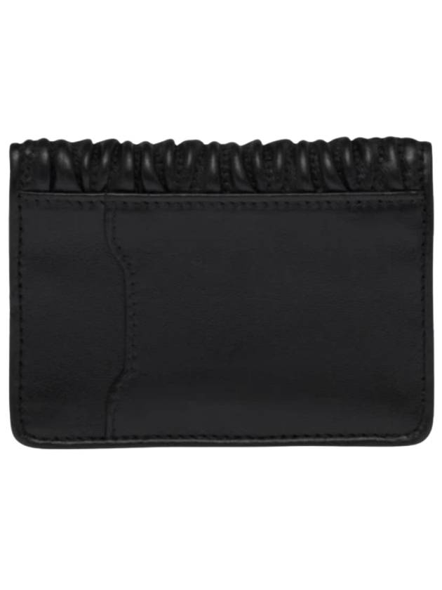 Matelasse Nappa Leather Card Wallet Black - MIU MIU - BALAAN 3