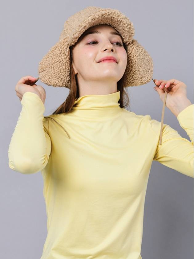 Women s Fleece Bubble Beige Hard Type Eardrop Cap DO6232AC105 2 - DOYOUKNOWMC GOLF WEAR - BALAAN 1