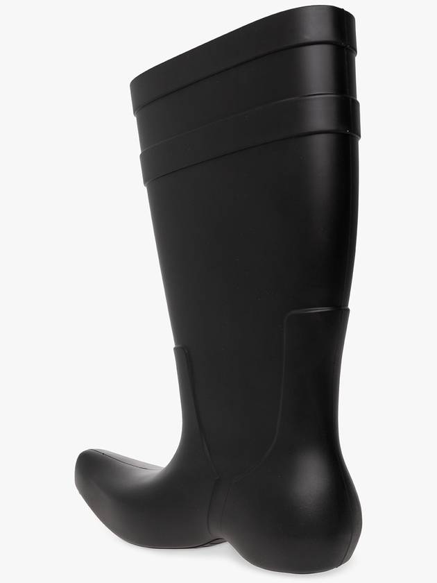 Explorator Logo Rain Boots Black - BALENCIAGA - BALAAN 6