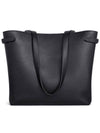 Cabas Anais Cuir Grain Calfskin Tote Bag Black - CELINE - BALAAN 4