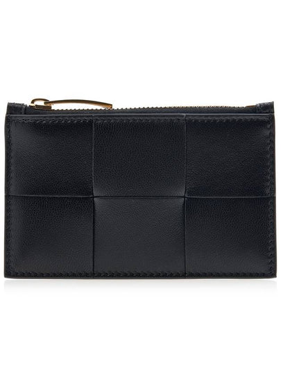 Intrecciato Zipper Card Wallet Black - BOTTEGA VENETA - BALAAN 2