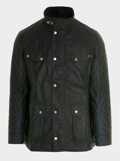 Duke Wax Button Jacket Sage Green - BARBOUR - BALAAN 2