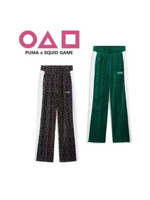 Squid Game T7 Iconic Straight Track Pants Black - PUMA - BALAAN 2