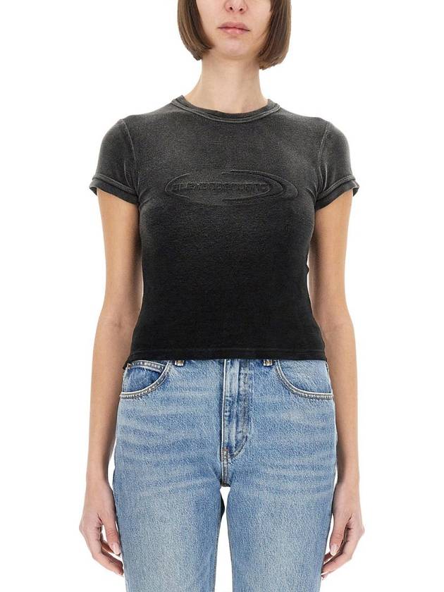 T By Alexander Wang T-Shirt With Logo - ALEXANDER WANG - BALAAN 1