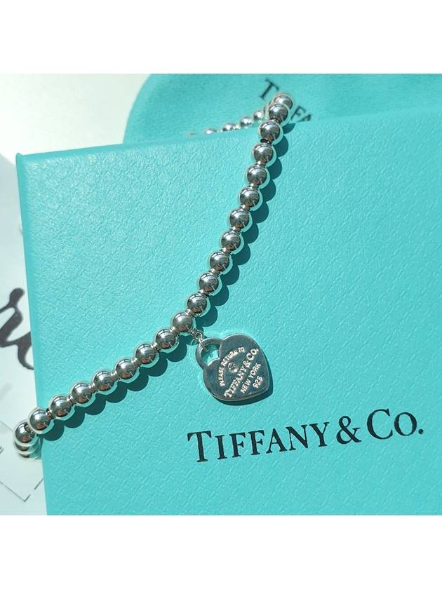 Bead 4mm Bracelet Silver Blue - TIFFANY & CO. - BALAAN 7