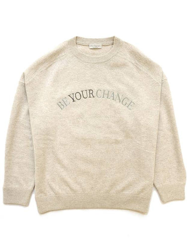 Women s Boat Neck Logo Sweater Beige - BRUNELLO CUCINELLI - BALAAN 1