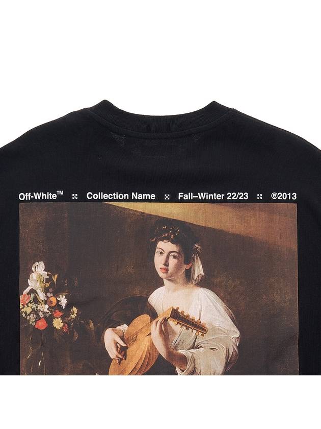 Caravaggio Print Sweatshirt OMAB064C99JER0081001 - OFF WHITE - BALAAN 9