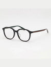 Eyewear acetate three stripes horn rim black - GUCCI - BALAAN 9