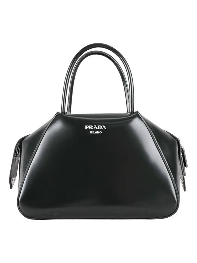 Brushed Supernova Hand Shoulder Bag Black - PRADA - BALAAN 1