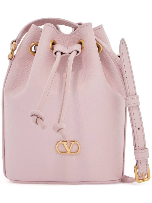 borsa a sacchetto mini in pelle rosa quarzo con tracolla regolabile - VALENTINO - BALAAN 1