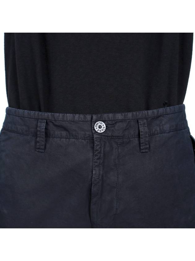 Wappen Patch Old Treatment Slim Fit Cargo Straight Pants Navy - STONE ISLAND - BALAAN 7