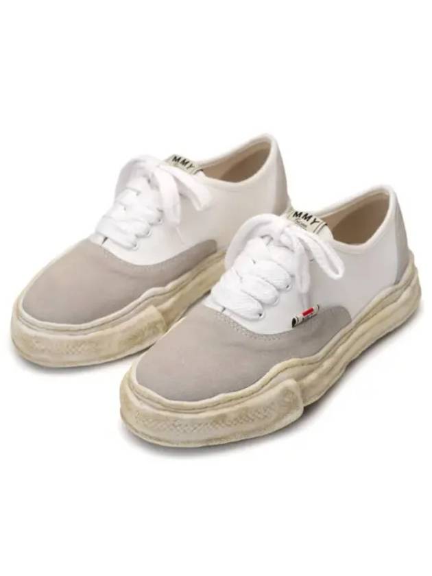 Blakey OG Sole Canvas Suede Low Top Sneakers White - MIHARA YASUHIRO - BALAAN 2