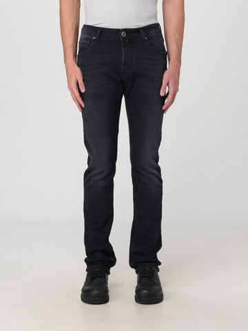 Jeans Jacob Cohen in denim di cotone con pochette - JACOB COHEN - BALAAN 1