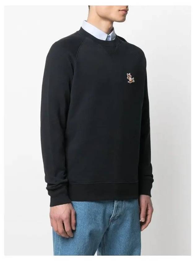 Chillax Fox Patch Classic Sweatshirt Black - MAISON KITSUNE - BALAAN 5