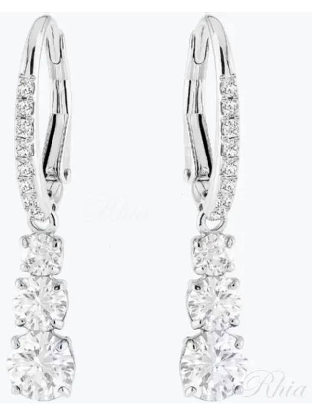 Stilla Attract Crystal Hoop Earrings Silver - SWAROVSKI - BALAAN 2