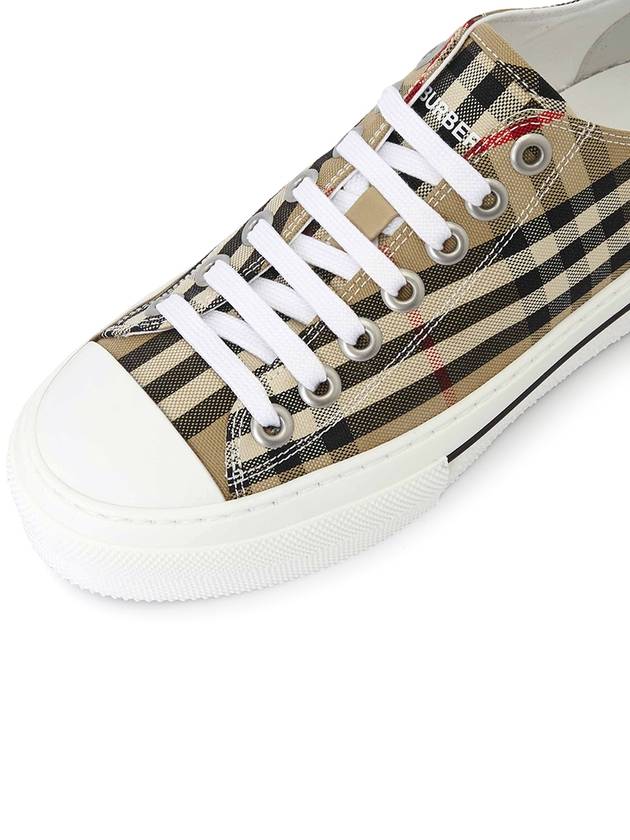 Vintage Check Cotton Sneakers Archive Beige - BURBERRY - BALAAN 8