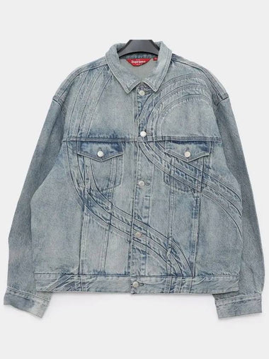 SS24J53 WASHD BLUE denim jacket - SUPREME - BALAAN 1