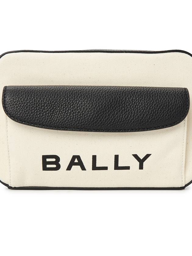 Bar Daniel Logo Print Cross Bag White - BALLY - BALAAN 9