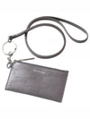 BB Monogram Case On Keyring Card Wallet Grey - BALENCIAGA - BALAAN 2