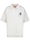 Flee collar neck short sleeve t-shirt MZ3ME180CRM - P_LABEL - BALAAN 10