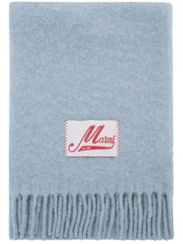 Alpaca Wool Muffler Light Blue - MARNI - BALAAN 2