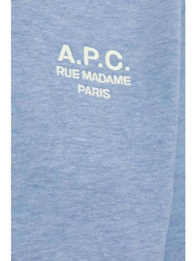 Rue Madame Cotton Sweatshirt Blue - A.P.C. - BALAAN 5