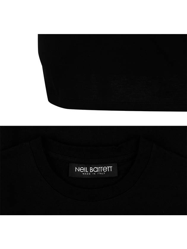 Lightning Bolt Short Sleeve T-Shirt Black - NEIL BARRETT - BALAAN 6