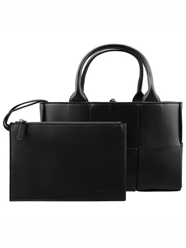 Arco Mini Tote Bag Black - BOTTEGA VENETA - BALAAN 3