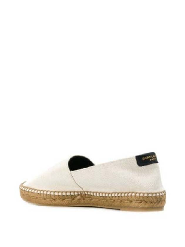 Logo Monogram Espadrilles Beige - SAINT LAURENT - BALAAN 3