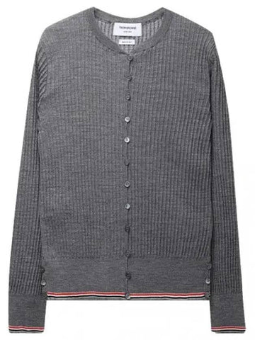 Baby Cable Crepe Wool Cardigan Women - THOM BROWNE - BALAAN 1