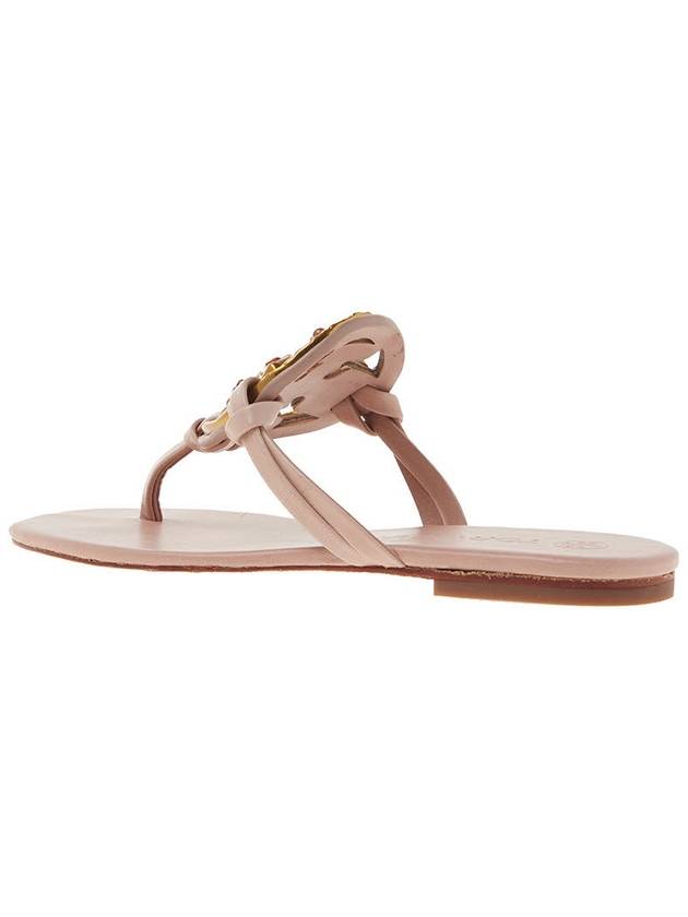 Jeweled Miller Flip Flop Sandals Pink - TORY BURCH - BALAAN 4