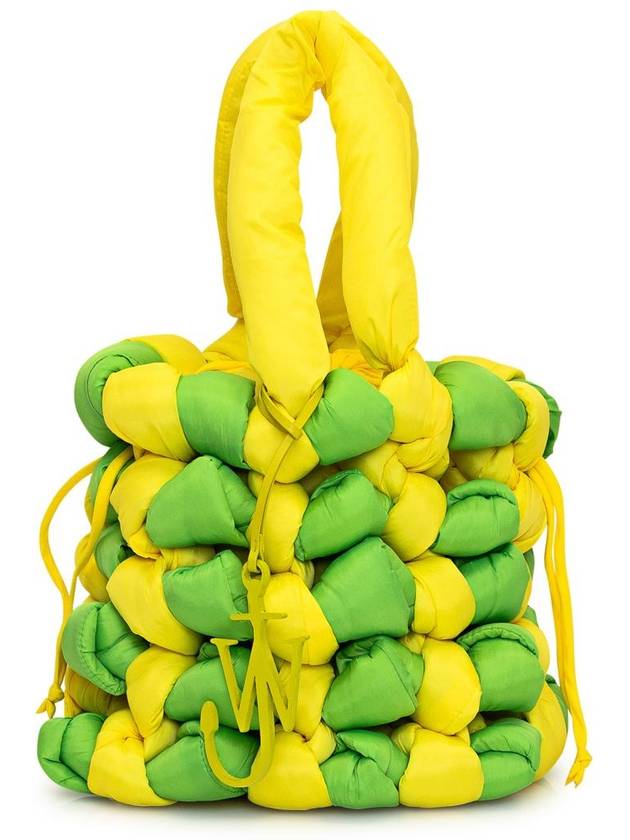 Knotted Tote Bag Yellow Lime Green - JW ANDERSON - BALAAN 2