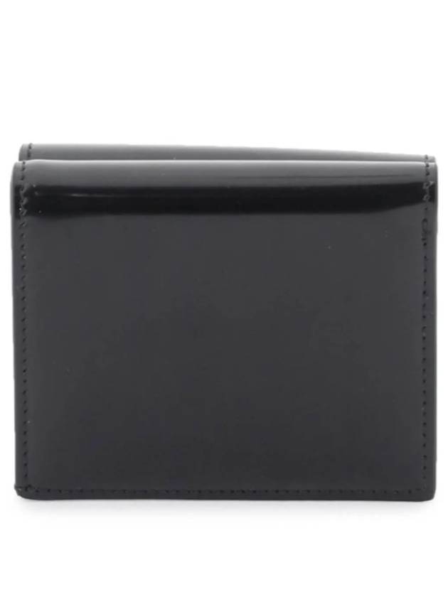 Gancini Compact Half Wallet Black - SALVATORE FERRAGAMO - BALAAN 4