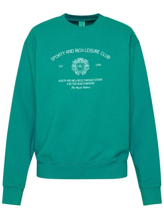 Sporty & Rich Green Cotton Water Sweatshirt - SPORTY & RICH - BALAAN 1