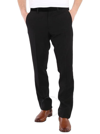 Men's Classic Fit Velvet Slacks Black - BURBERRY - BALAAN 2