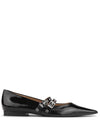 Eyelets Mary Jane Flat Black - GANNI - BALAAN 2