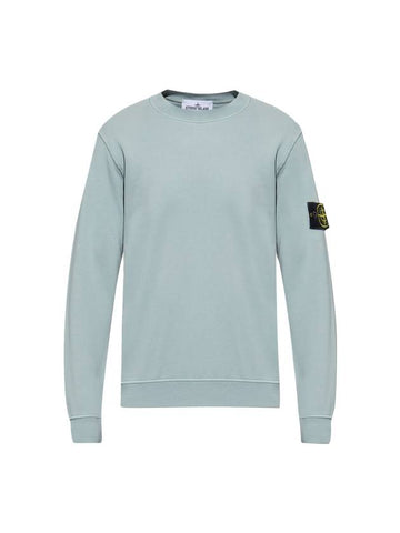 Wappen Patch Crew Neck Sweatshirt Dusty Mint - STONE ISLAND - BALAAN 1