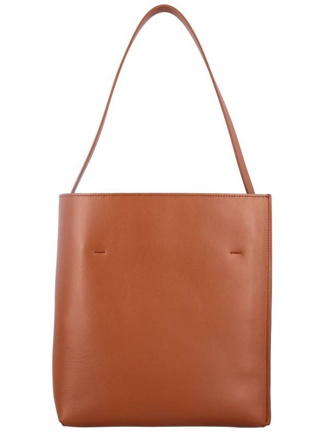 Museo Logo Patch Small Tote Bag Brown - MARNI - BALAAN 5