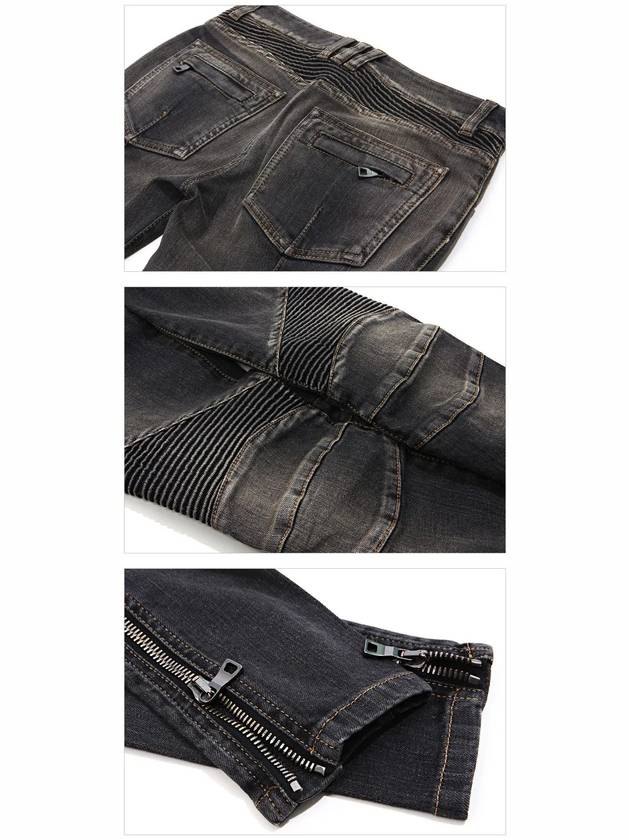 Women's Biker Washed Jeans 5357 181N C0100 - BALMAIN - BALAAN 7