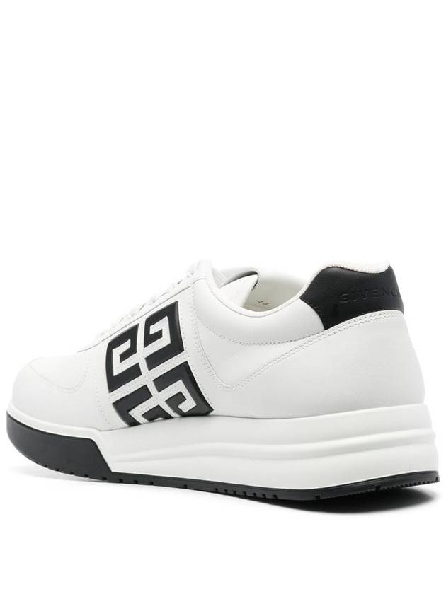 G4 Logo Calfskin Low-Top Sneakers Black White - GIVENCHY - BALAAN 4