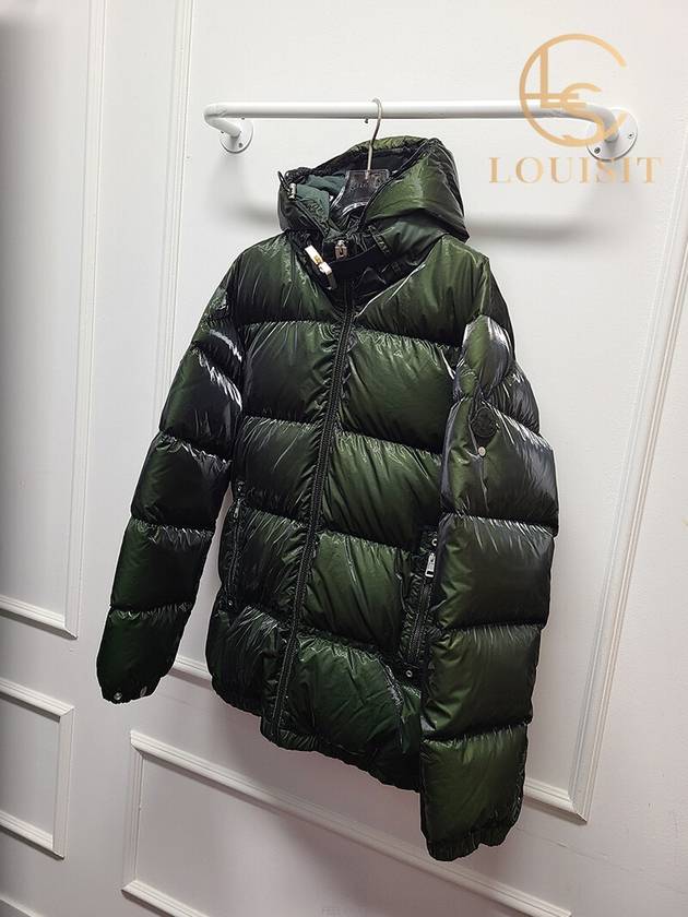 Used luxury goods Lewis It 1 Montclair Alix almond green short down padded jumper - MONCLER - BALAAN 4