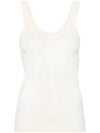 Ribbed Cotton Sleeveless Lemon Glaze - LEMAIRE - BALAAN 1