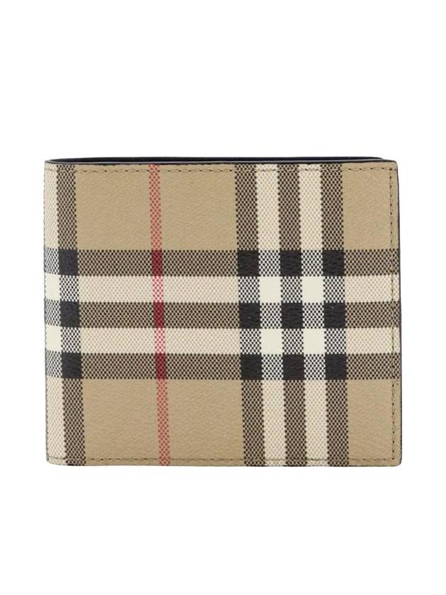 Check Half Wallet Beige - BURBERRY - BALAAN 1