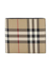 Check Half Wallet Beige - BURBERRY - BALAAN 1