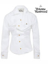 Drunken Logo Shirt White - VIVIENNE WESTWOOD - BALAAN 3