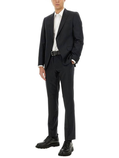 Boss Slim Fit Wool Blend Suit With Micro Pattern - HUGO BOSS - BALAAN 2